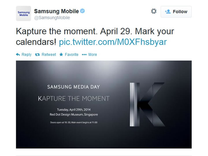 Samsung Galaxy K irá substituir o Galaxy S Zoom