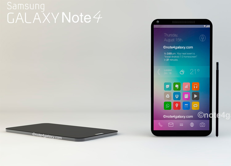 Samsung registra nova patente para o Galaxy Note 4!