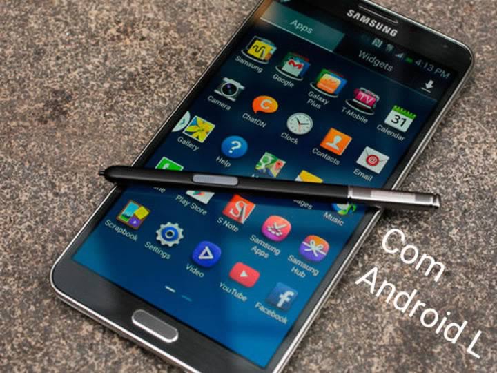 Veja o Samsung Galaxy Note 3 rodando o Android L!